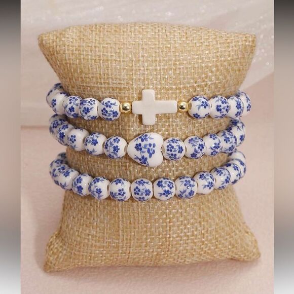 Boho cross bracelet set M991 - Picture 1 of 4